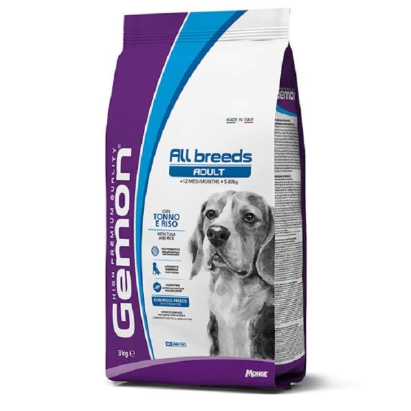 Gemon Adult Medio Tonno Riso 3kg Gemon Adult Medio Tonno Riso 3kg